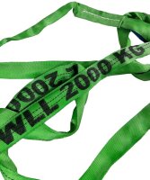 Rundschlinge mit Einfachmantel WLL: 2.000 kg